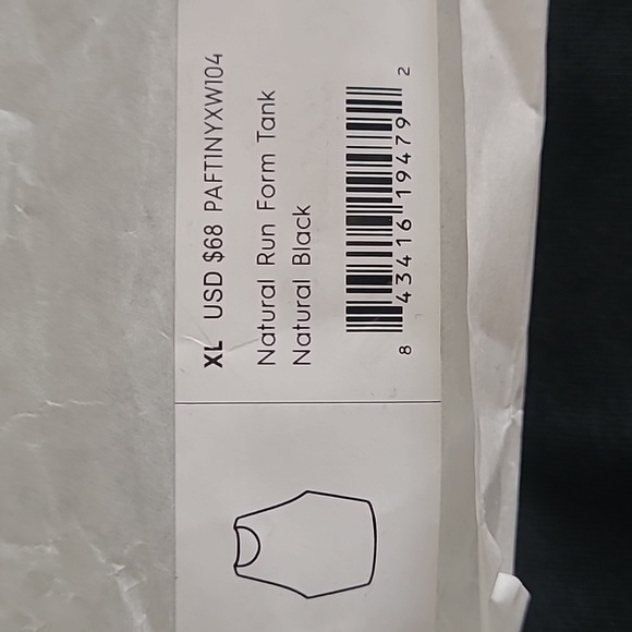 allbirds XL Woman's Natural Run FormTank in Natural Black - Picture 3 of 5